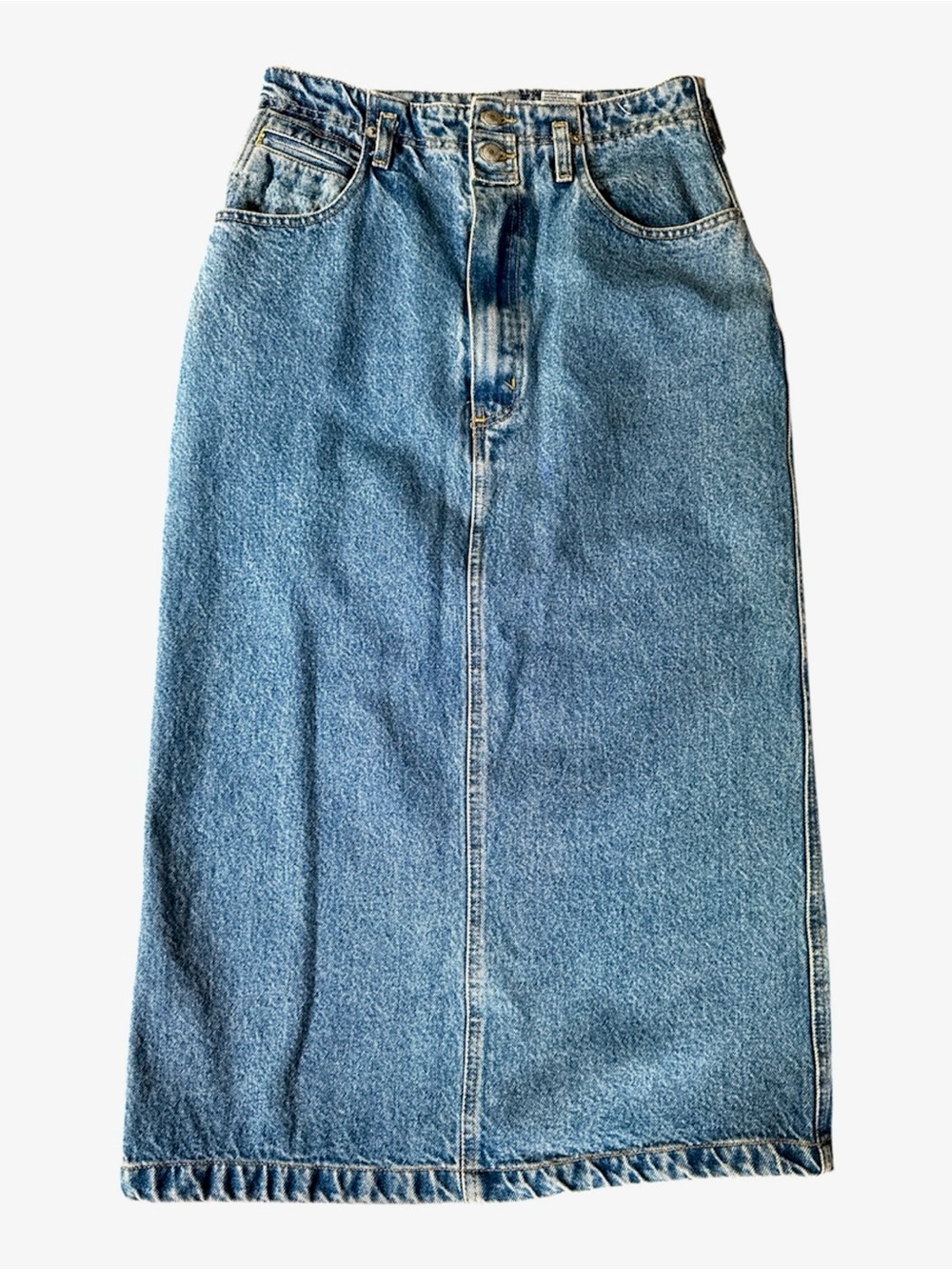 Jordache Vintage 80s 90s denim Maxi pencil skirt XS/Small
